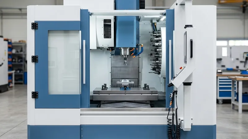 Taikan 3-axis CNC vertical machining center with 24-station automatic tool changer and precision worktable